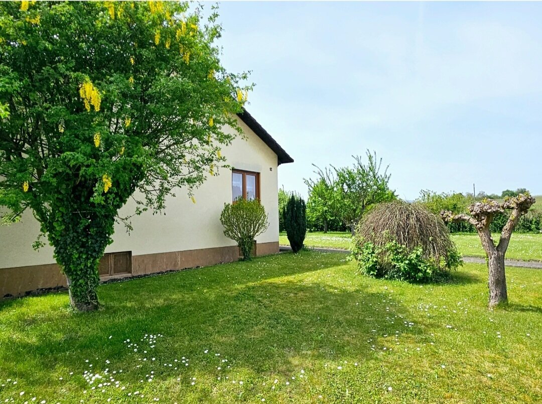 Seitlicher Blick auf das Haus