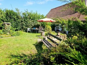 Garten am hinteren Gebäude