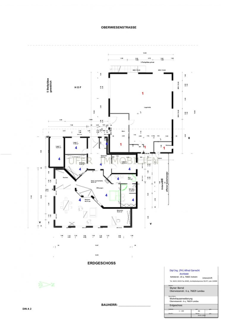 Grundriss (siehe Position 1)