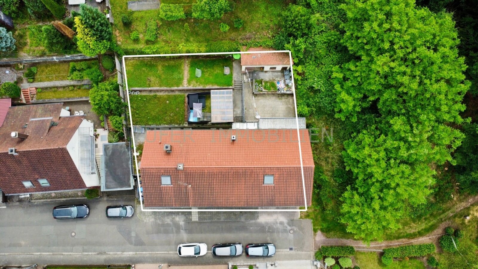 Drohnenaufnahme Grundstücksansicht