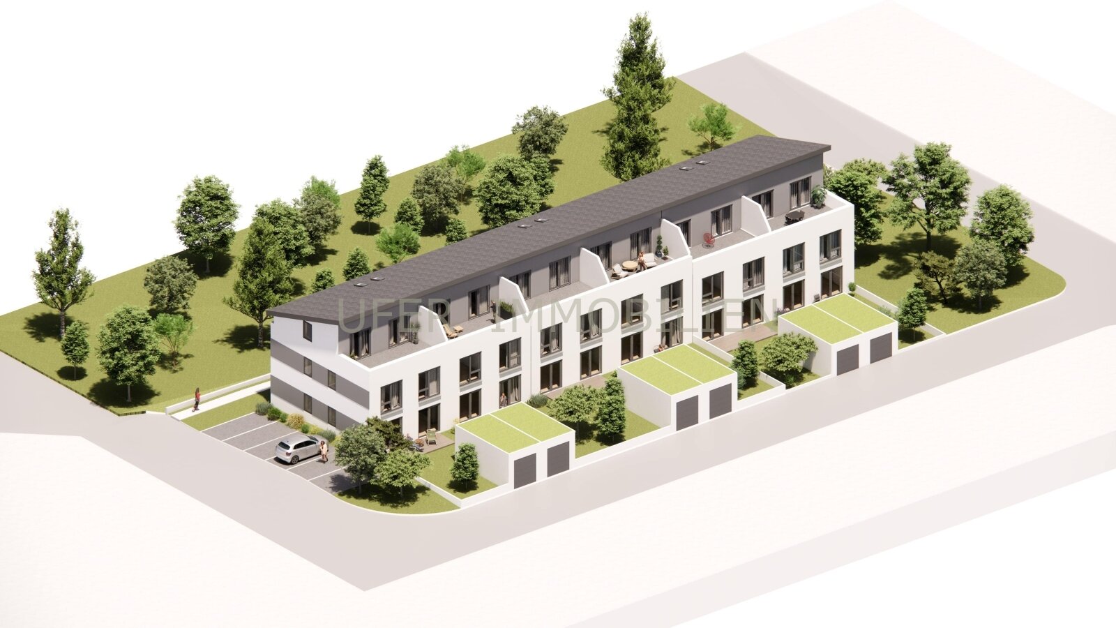 Visualisierung Reihenhäuser