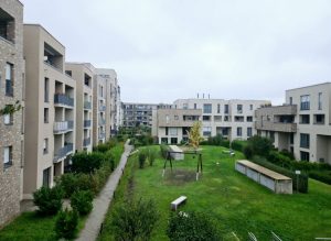 Blick vom Balkon Küche