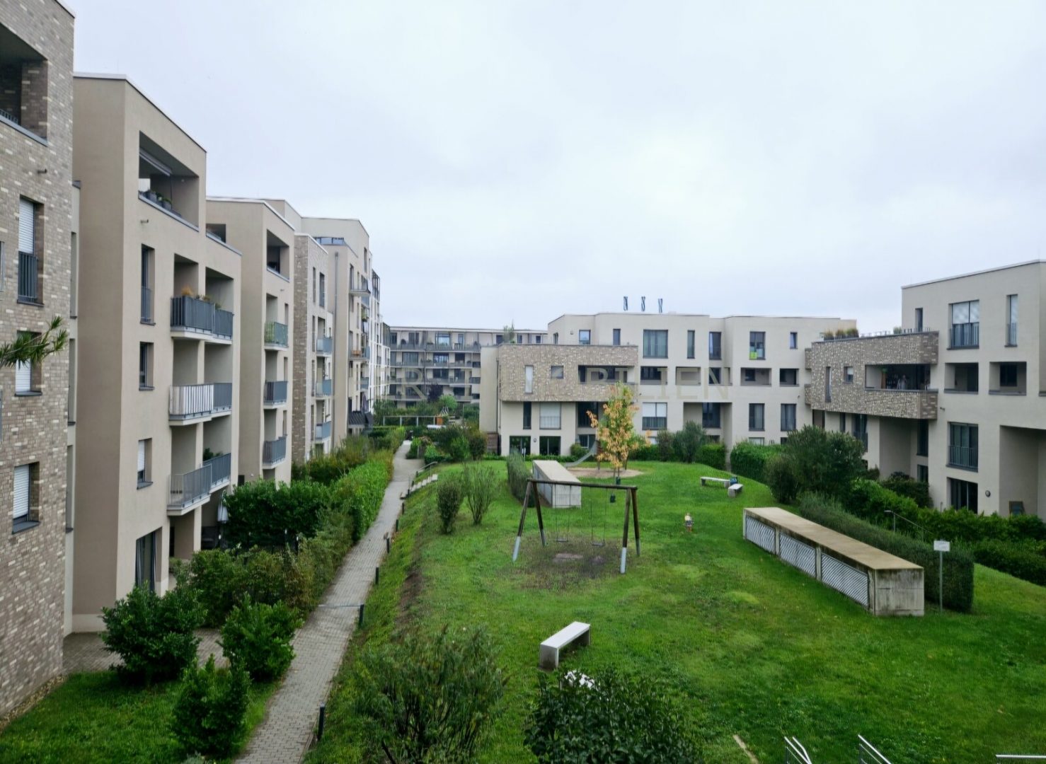 Blick vom Balkon Küche