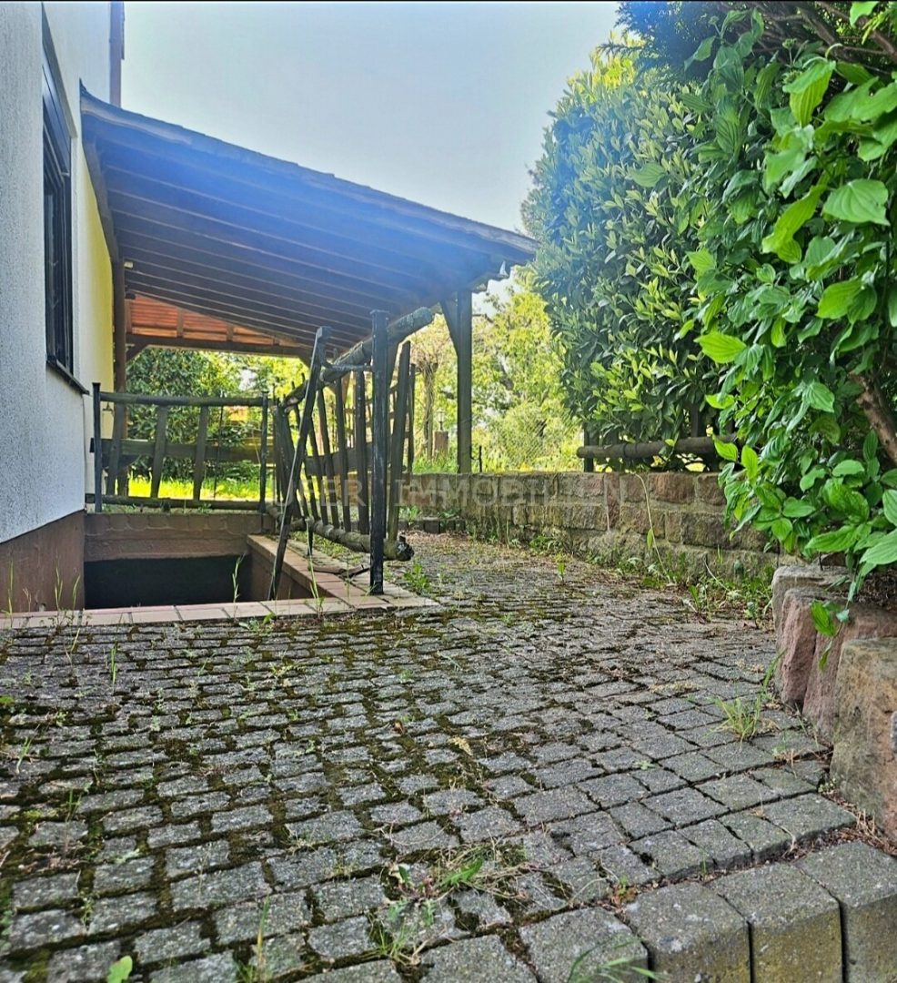 Blick vom Garten aufs Haus