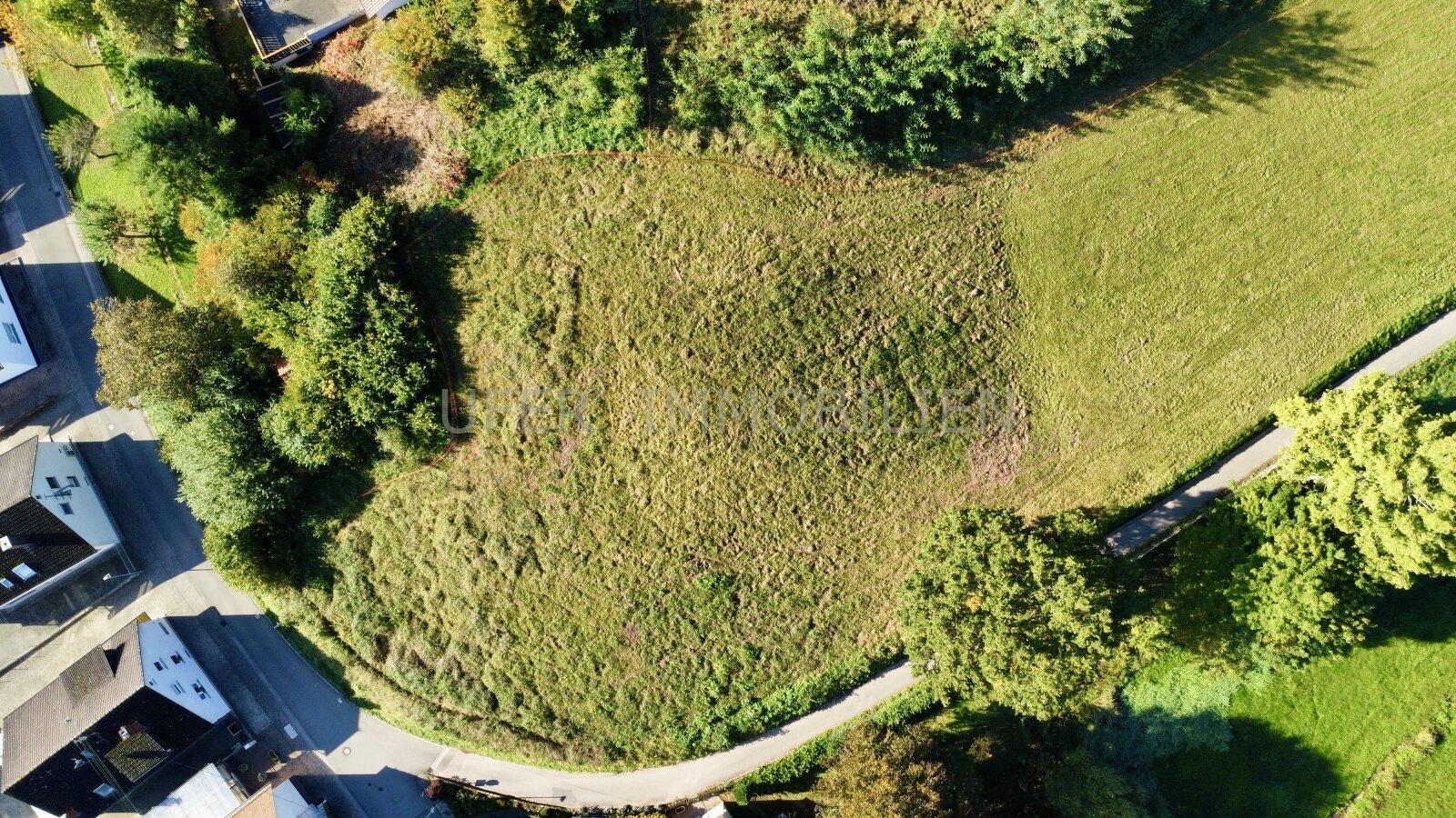 Drohnenaufnahme Grundstück