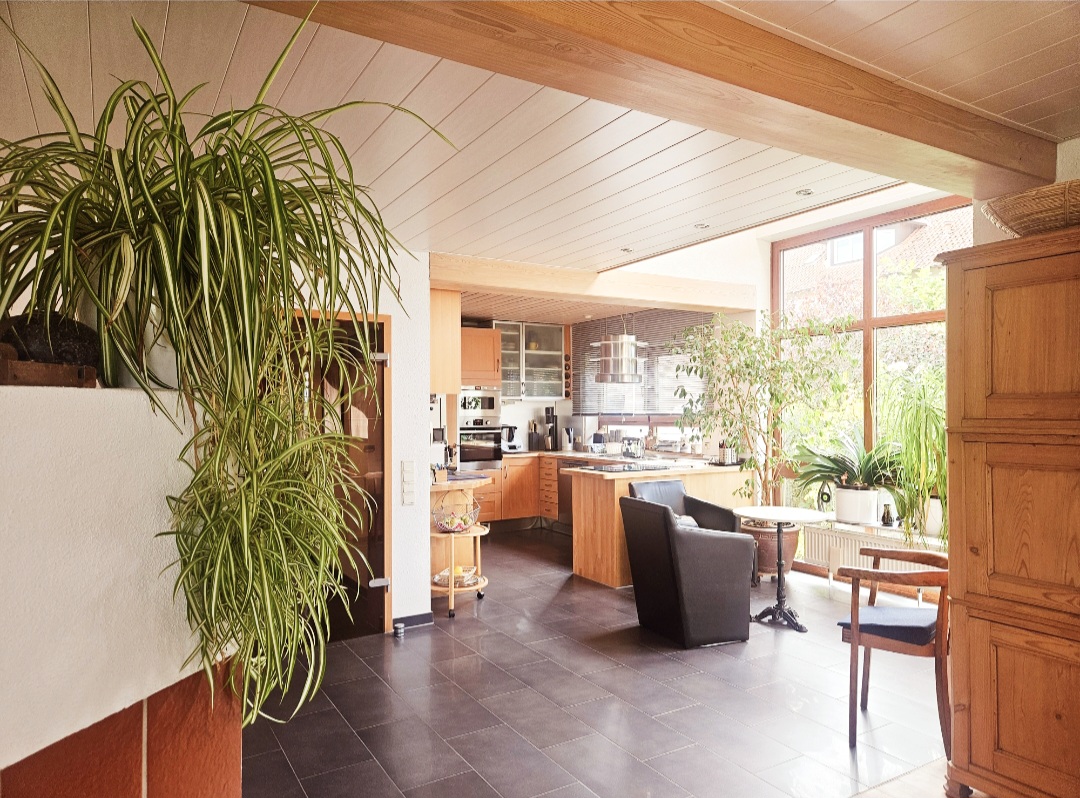 Blick vom Wohnbereich